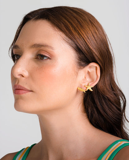 Set x 3 Aretes Brisa Dorado