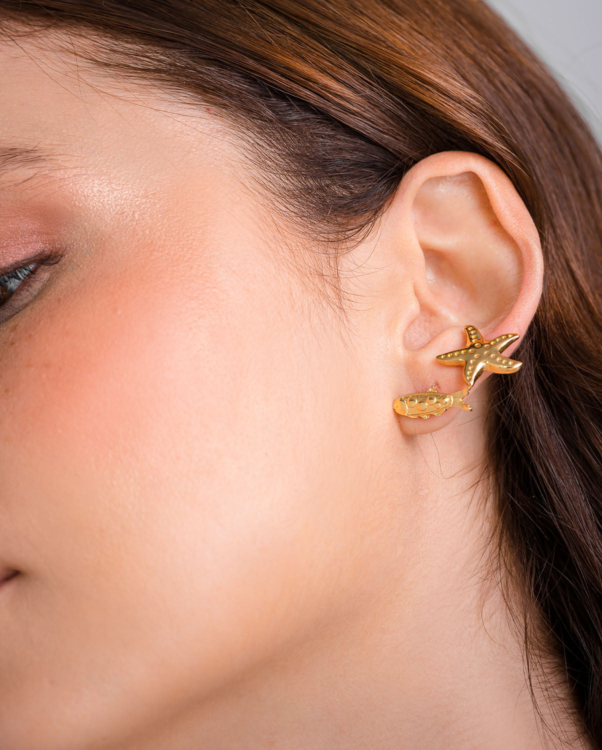 Set x 3 Aretes Brisa Dorado