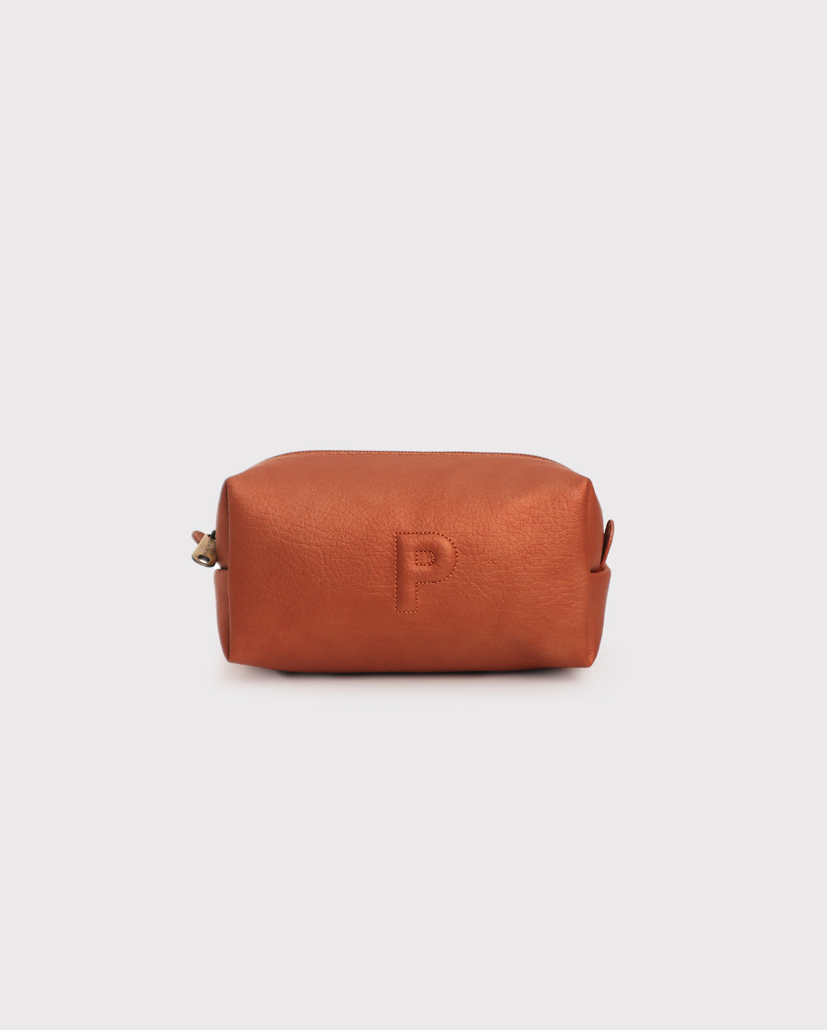Small Copper Patch Cosmetic Bag
