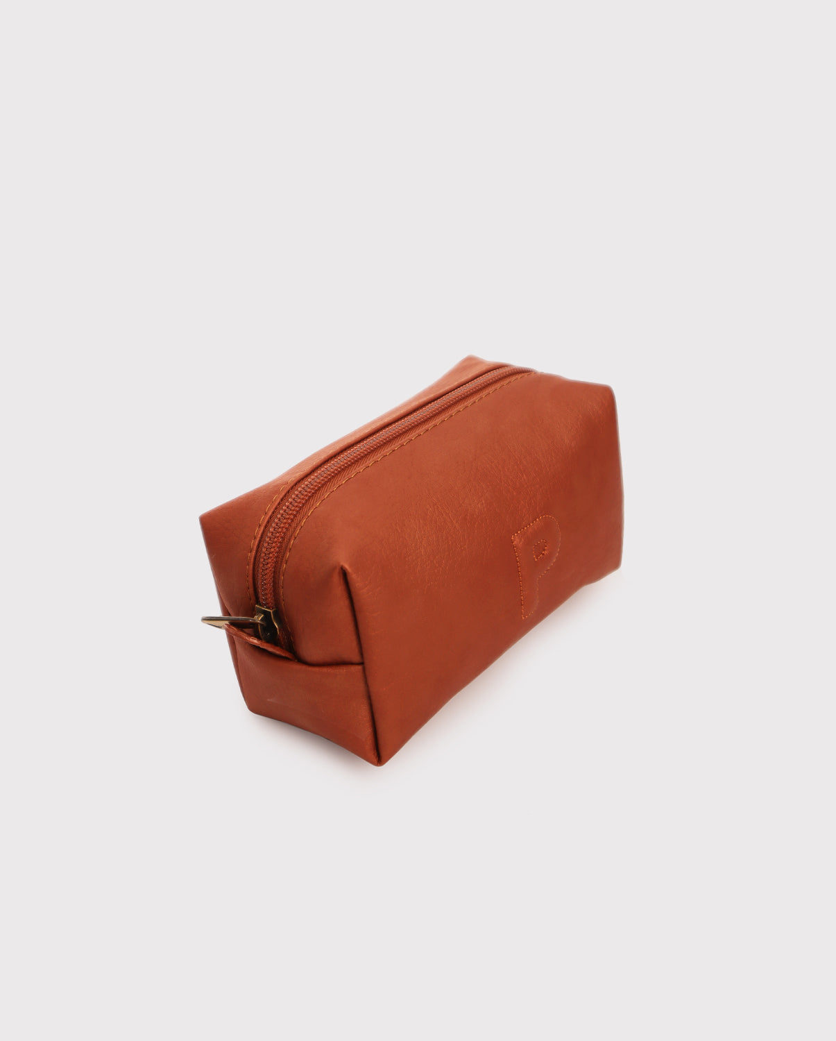 Small Copper Patch Cosmetic Bag