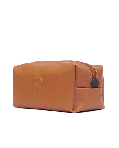 Cosmetiquera Parcha Camel Pequeña