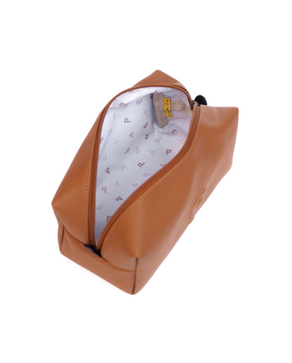 Cosmetiquera Parcha Camel Pequeña