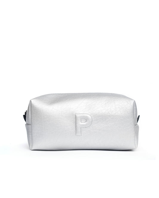 Cosmetiquera Parcha Plata Grande