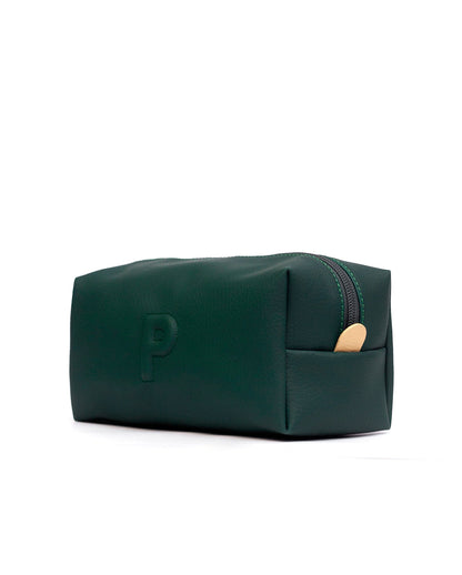 Cosmetiquera Parcha Verde Oscuro Grande