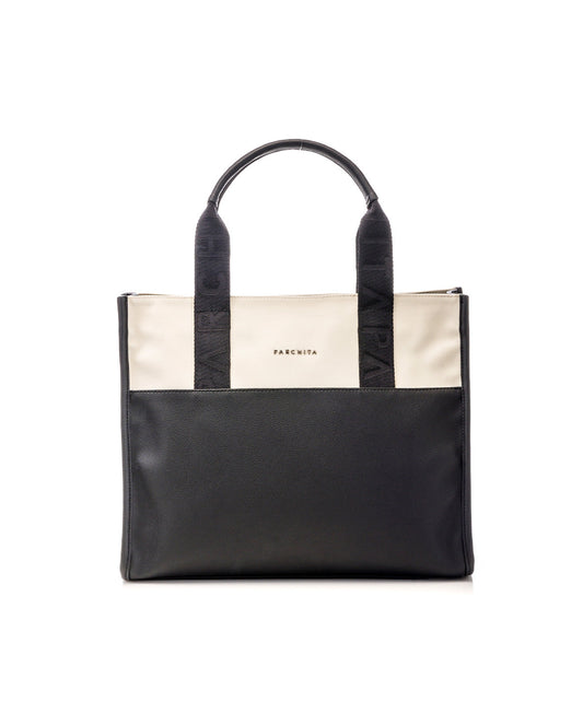 Black x Cream Classic Shopping Bag