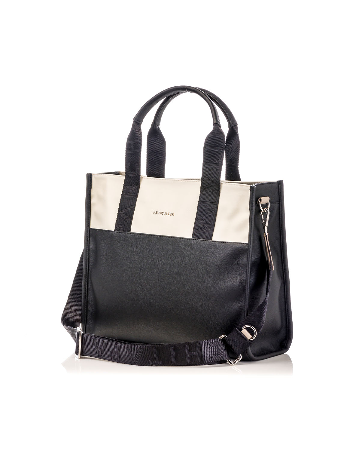 Black x Cream Classic Shopping Bag