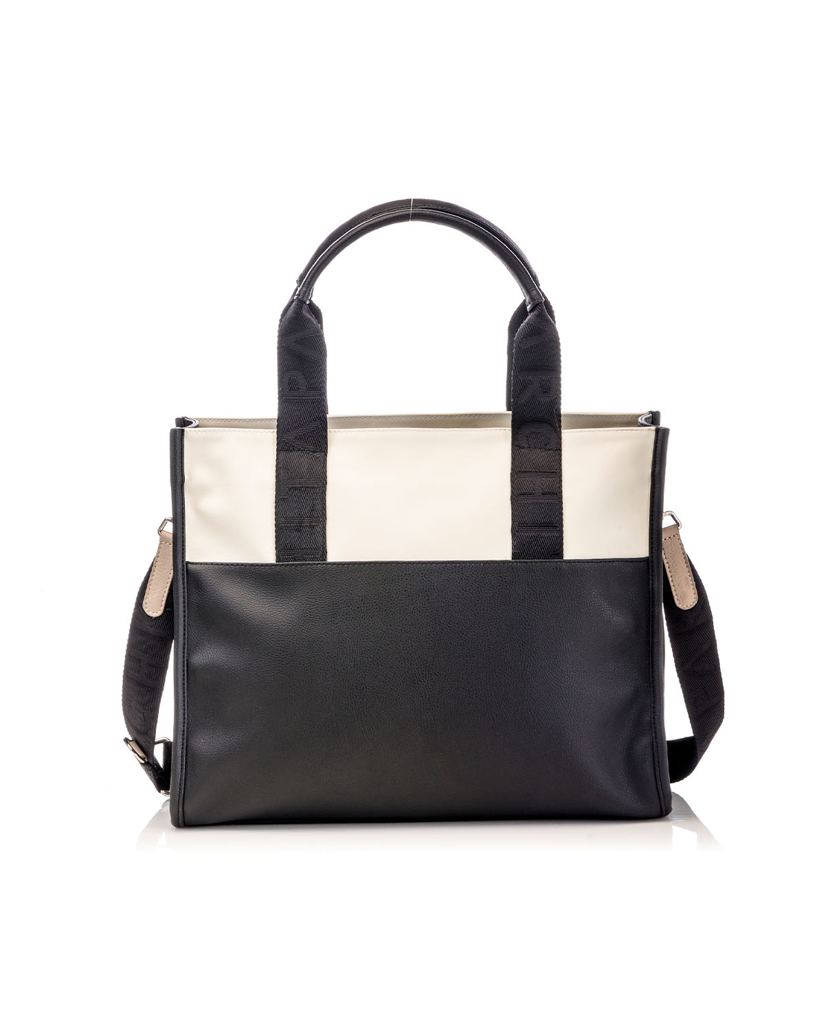 Black x Cream Classic Shopping Bag