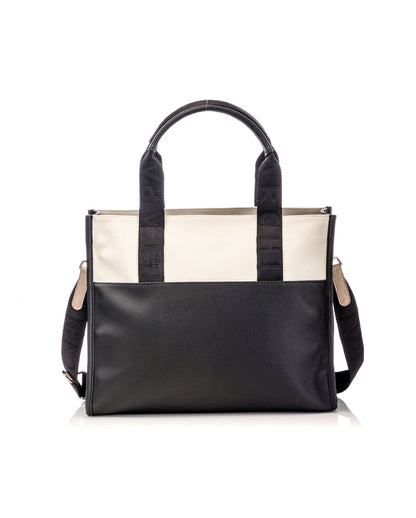 Black x Cream Classic Shopping Bag