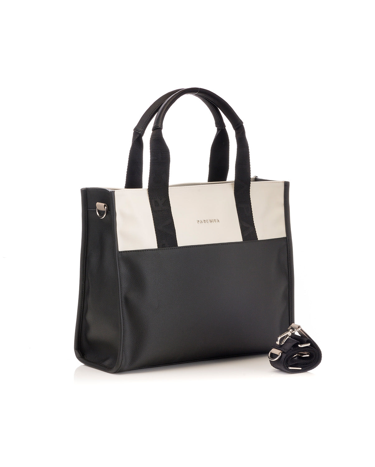Black x Cream Classic Shopping Bag