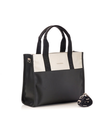 Black x Cream Classic Shopping Bag